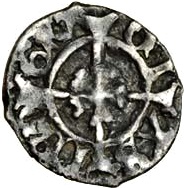 1 Farthing - Henry VIII 2nd coinage; London reverse