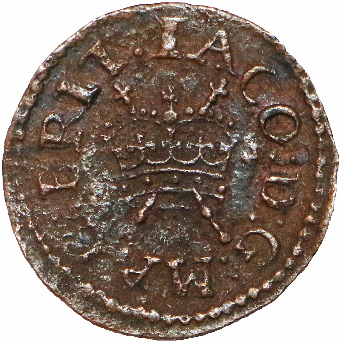 1 Farthing - James I Lennox issue; type 1 obverse