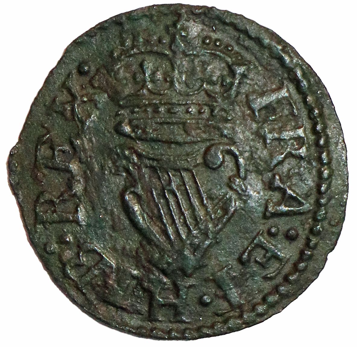 1 Farthing - James I Lennox issue; type 4 reverse