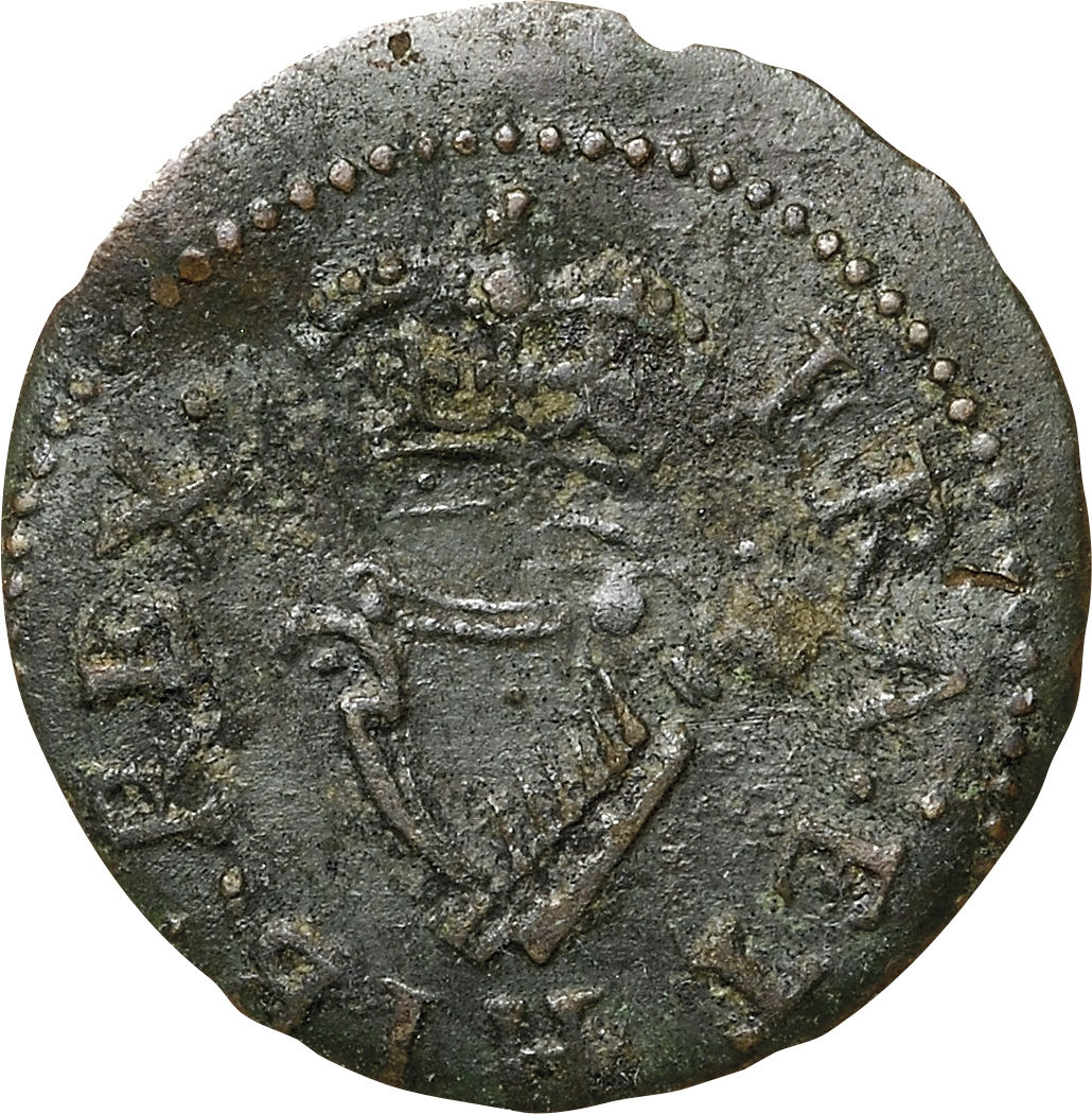 1 Farthing - James I Lennox issue; type 4/3 mule reverse