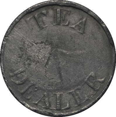 1 Farthing - Jennat Fruit Shop reverse