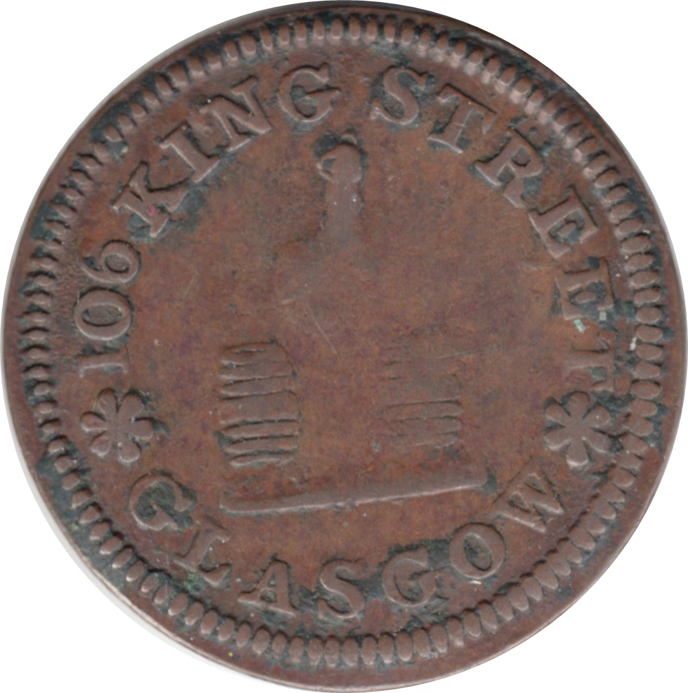1 Farthing Lanarkshire - Glasgow / Anderson's reverse