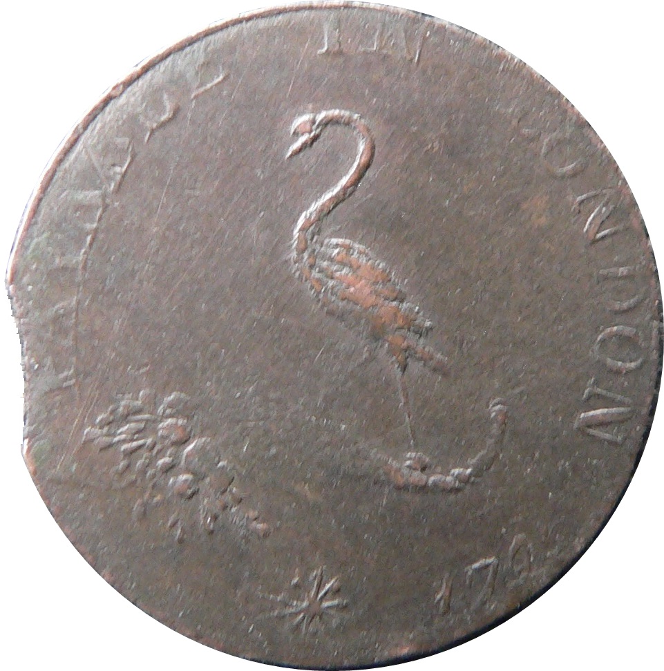 1 Farthing Middlesex - George and Carolina reverse