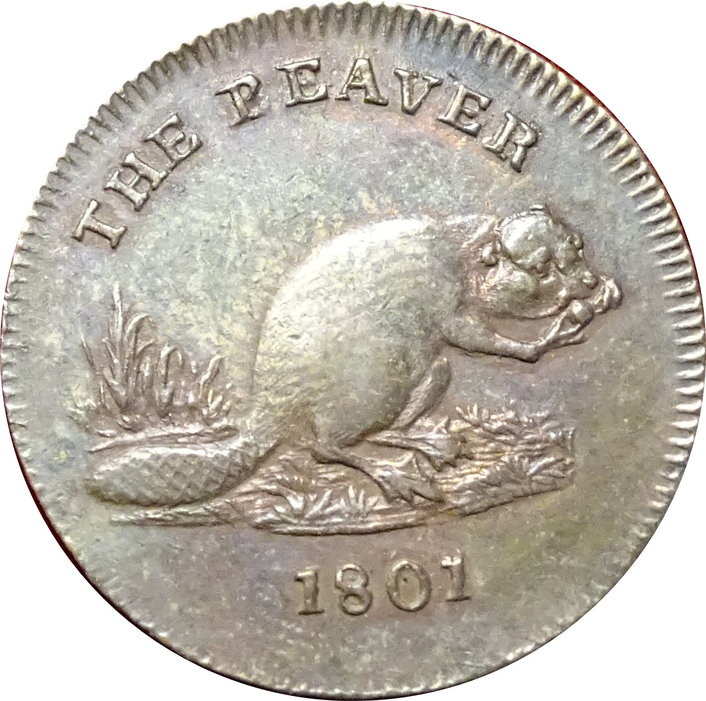 1 Farthing Middlesex - Pidcock / Exeter Change reverse