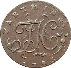 1 Farthing Middlesex - Social Series / Newton reverse