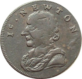 1 Farthing Middlesex - Social Series / Newton obverse