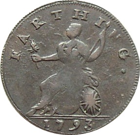 1 Farthing Middlesex - Social Series / Newton reverse