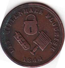 1 Farthing Rushbrooke Farthing, Willenhall reverse