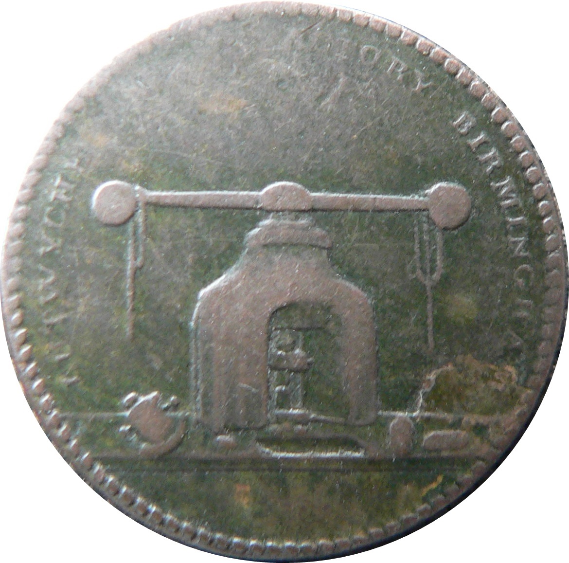 1 Farthing Warwickshire - Birmingham / Lutwyche reverse