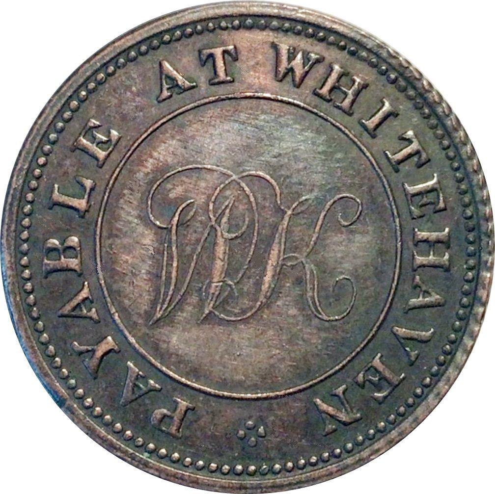 1 Farthing Whitehaven - William Kitchin obverse