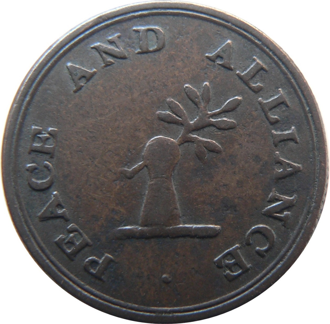 1 Farthing York - Peace and Alliance reverse
