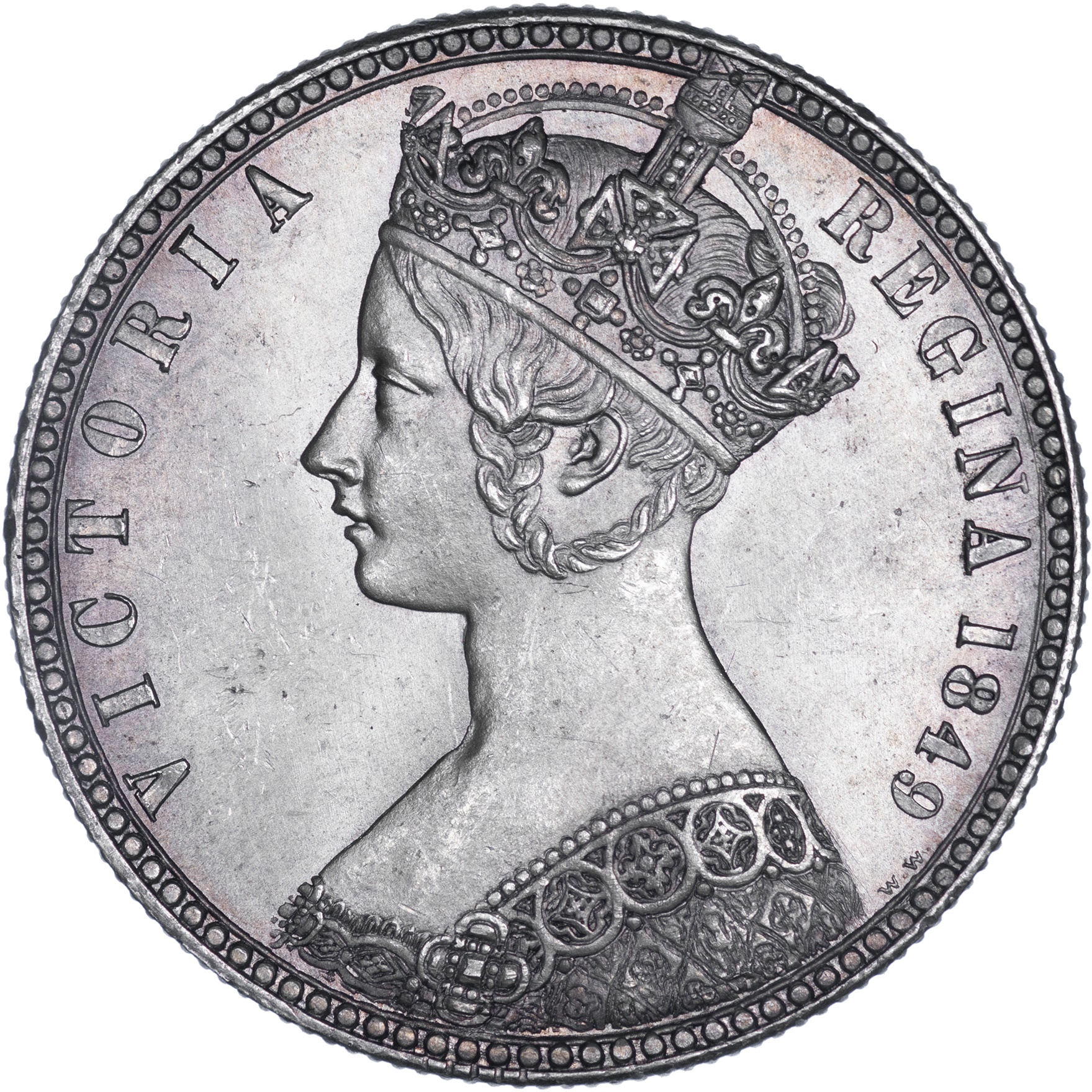 1 Florin - Victoria 1st portrait; 'Godless' type obverse