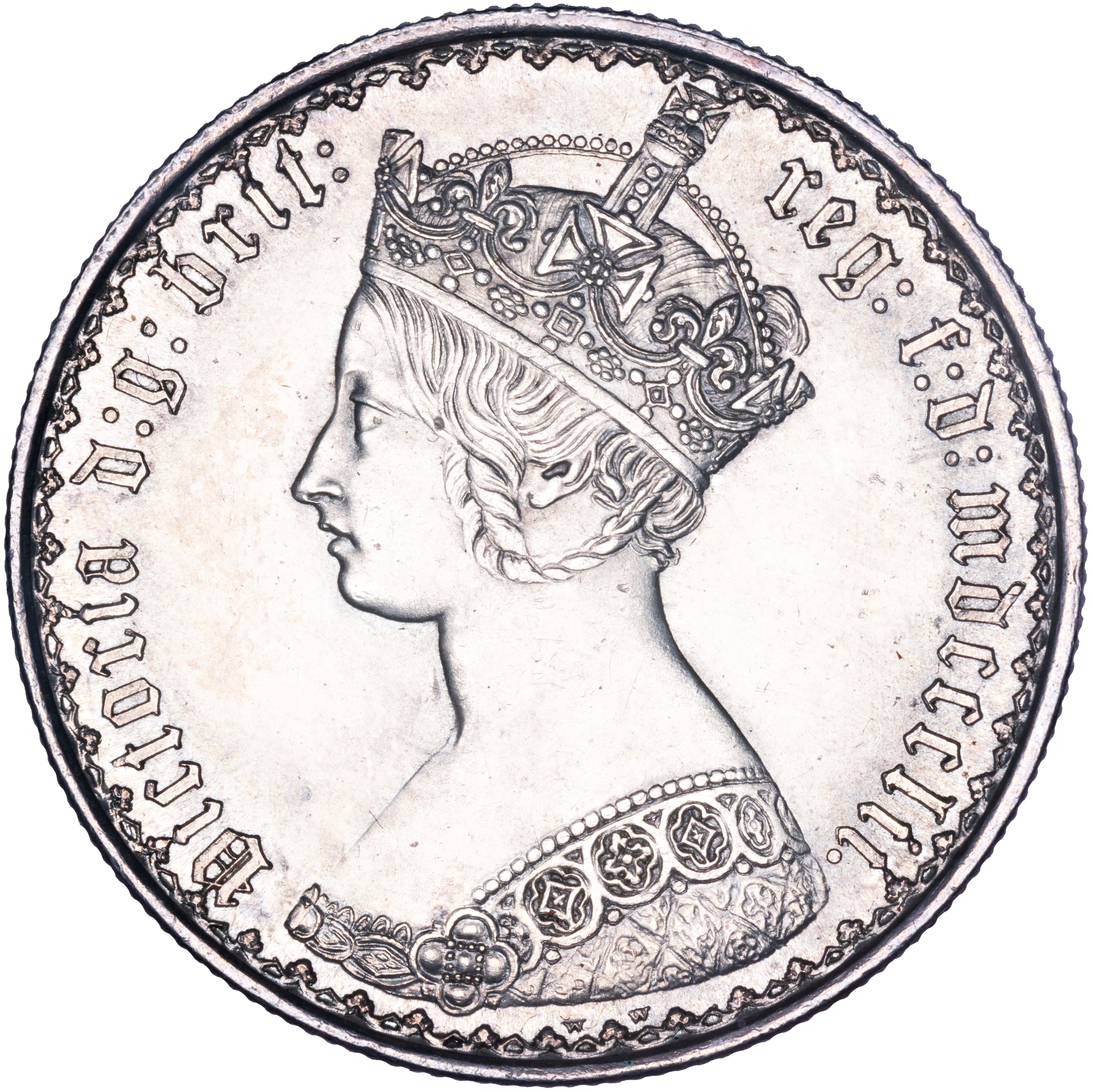 1 Florin - Victoria 1st portrait; 'Gothic' type obverse