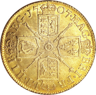 1 Guinea - Anne 1st bust reverse