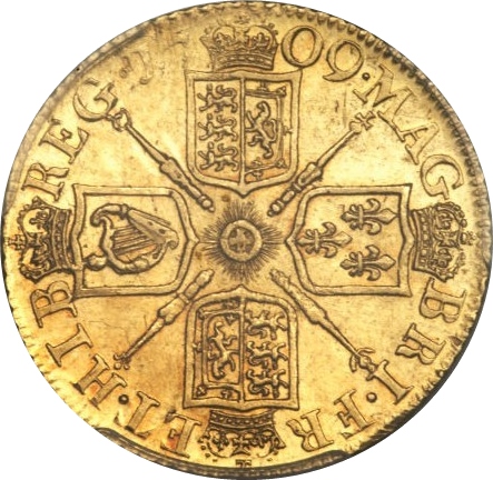 1 Guinea - Anne 2nd bust reverse