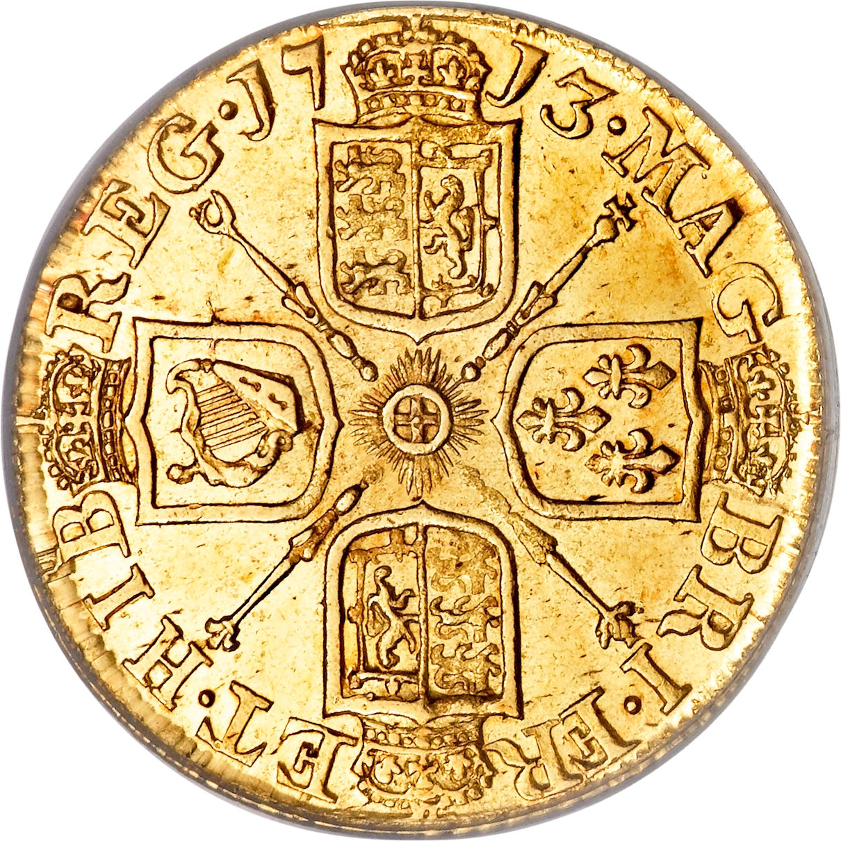 1 Guinea - Anne 3rd bust reverse