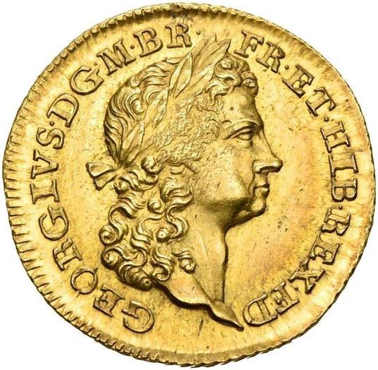 1 Guinea - George I Pattern obverse