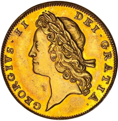 1 Guinea - George II Pattern obverse