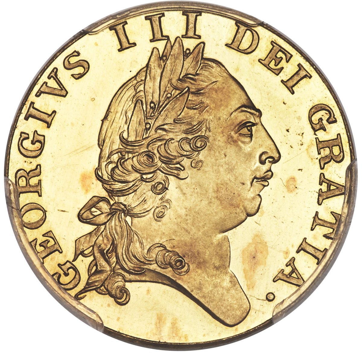 1 Guinea - George III 5th portrait; 'Spade' Guinea obverse