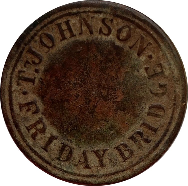 1½ Pence - T. Johnson reverse