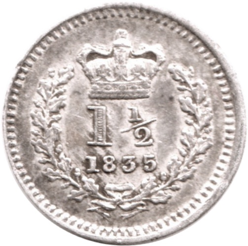 1½ Pence - William IV Colonial issue reverse