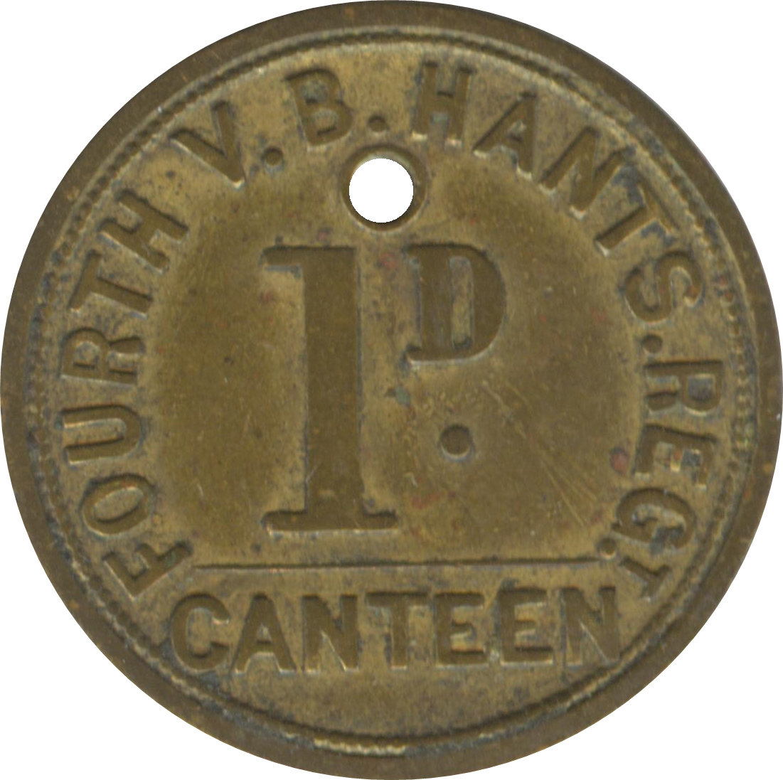 1 Penny - Aldershot Canteen Cavalry Brigade obverse