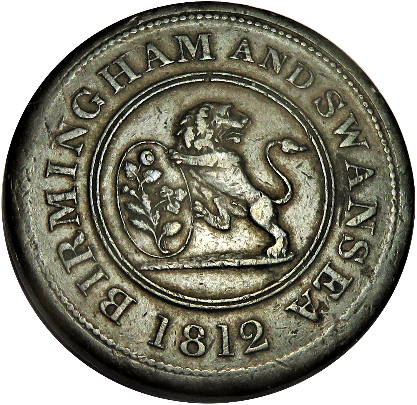 1 Penny Birmingham and Swansea - Rose Copper Co. obverse