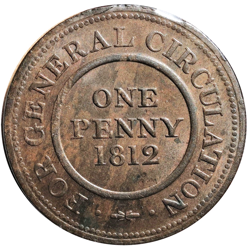 1 Penny Birmingham and Warwickshire reverse