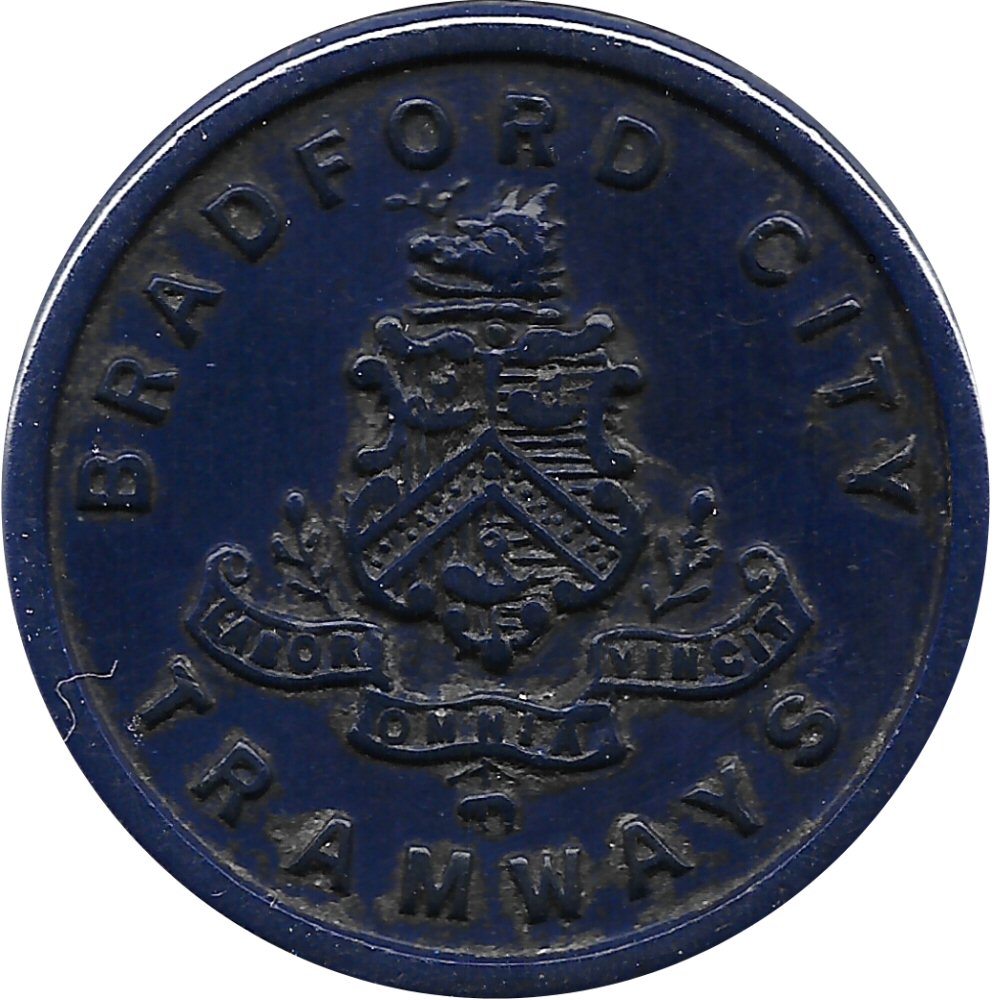 1 Penny - Bradford City Tramways obverse