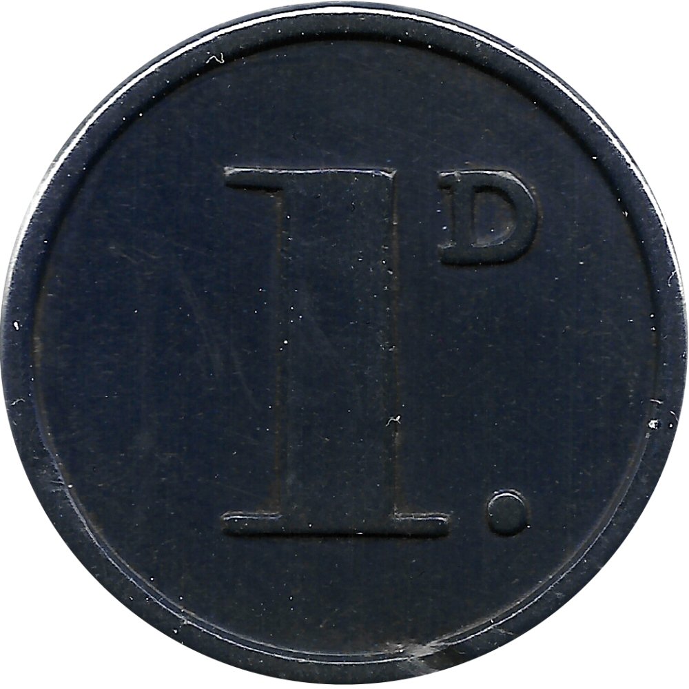 1 Penny - Bradford City Tramways reverse