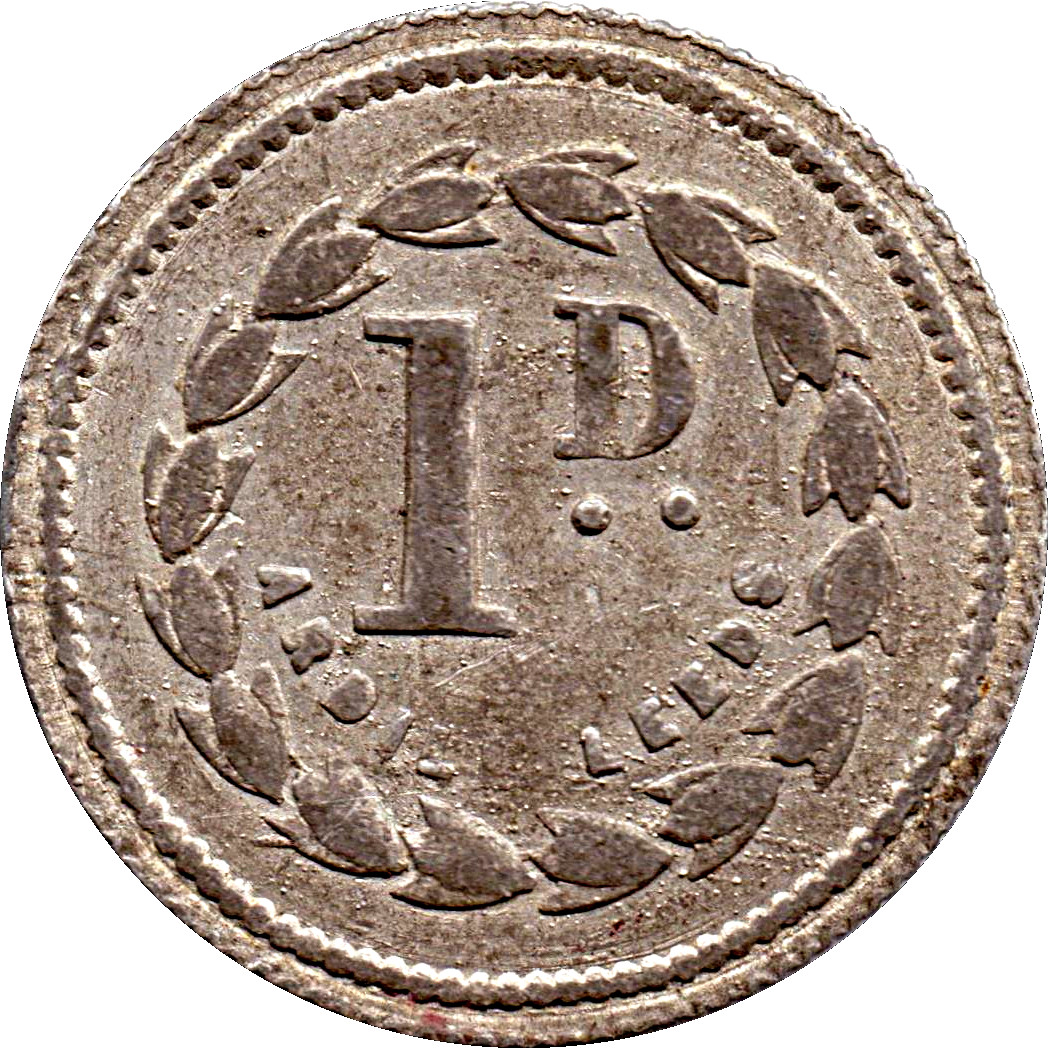 1 Penny - Bristol Club reverse