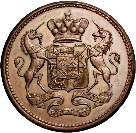 1 Penny Cornwall - Cambourne / Dolcoath Mine reverse