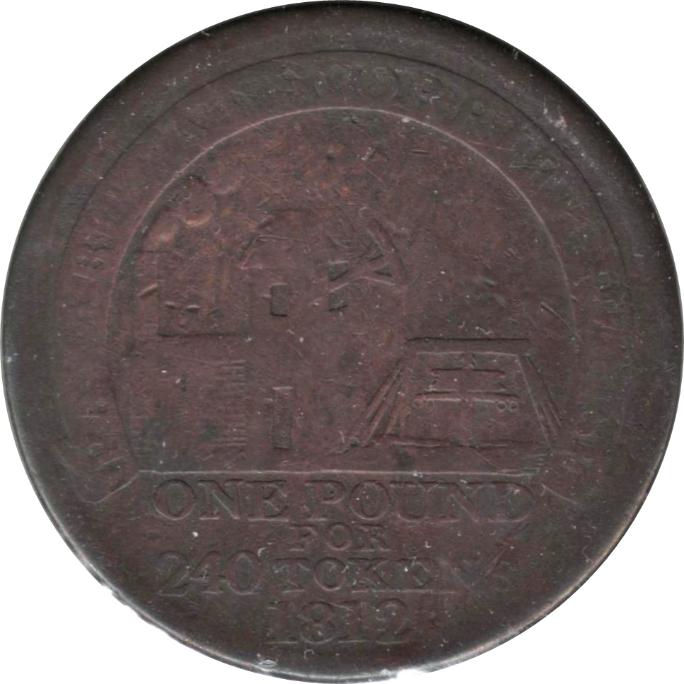 1 Penny Cornwall - Scorrier House reverse