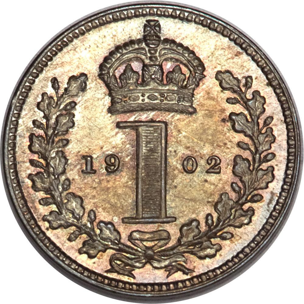 1 Penny - Edward VII Maundy issues reverse