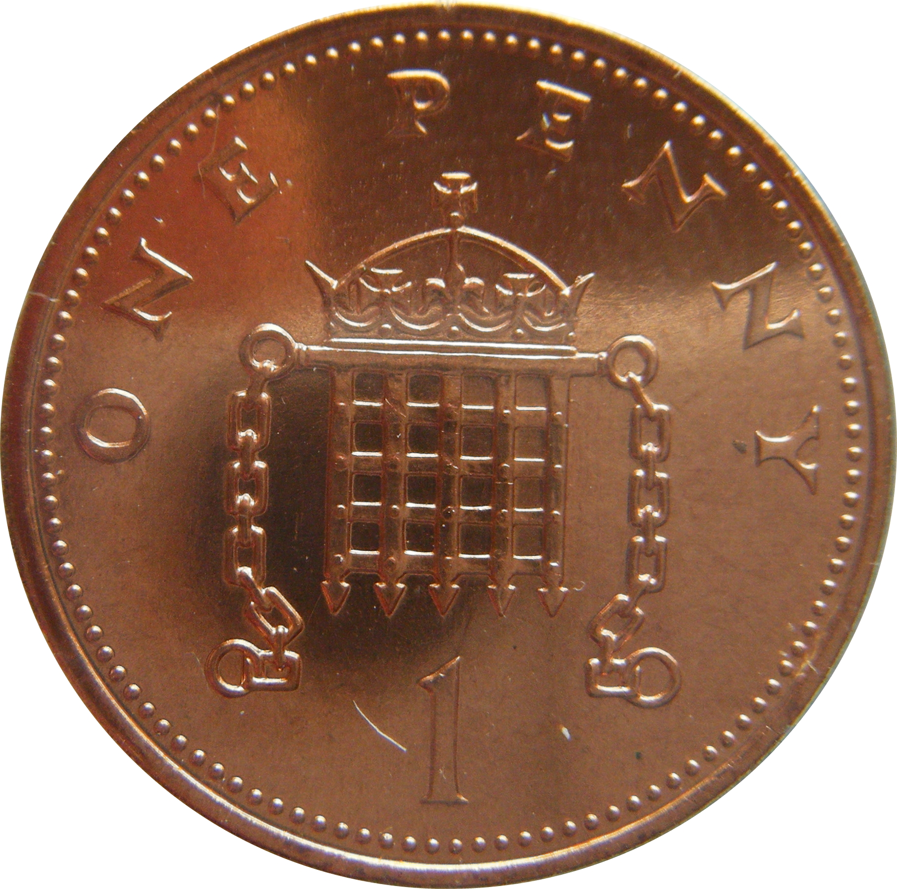 1 Penny - Elizabeth II 2nd portrait reverse