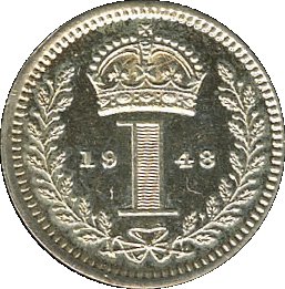 1 Penny - George VI 2nd Maundy issue reverse