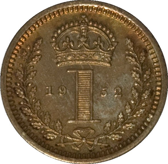 1 Penny - George VI 3rd Maundy issue reverse