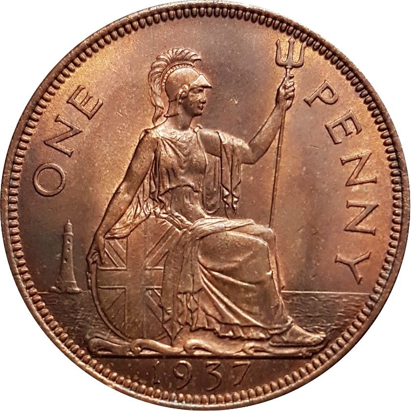 1 Penny - George VI with 'IND:IMP' reverse