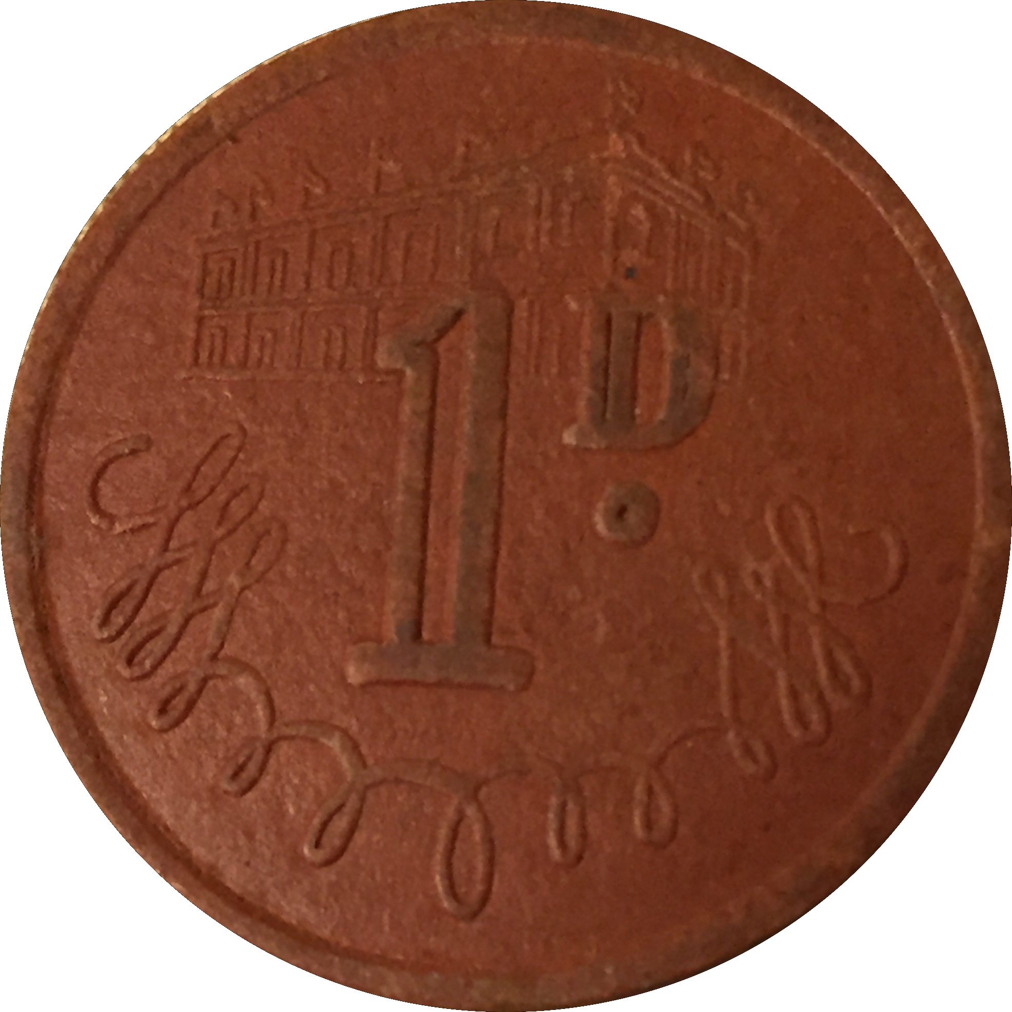 1 Penny - J. T. Parrish Newcastle on Tyne reverse