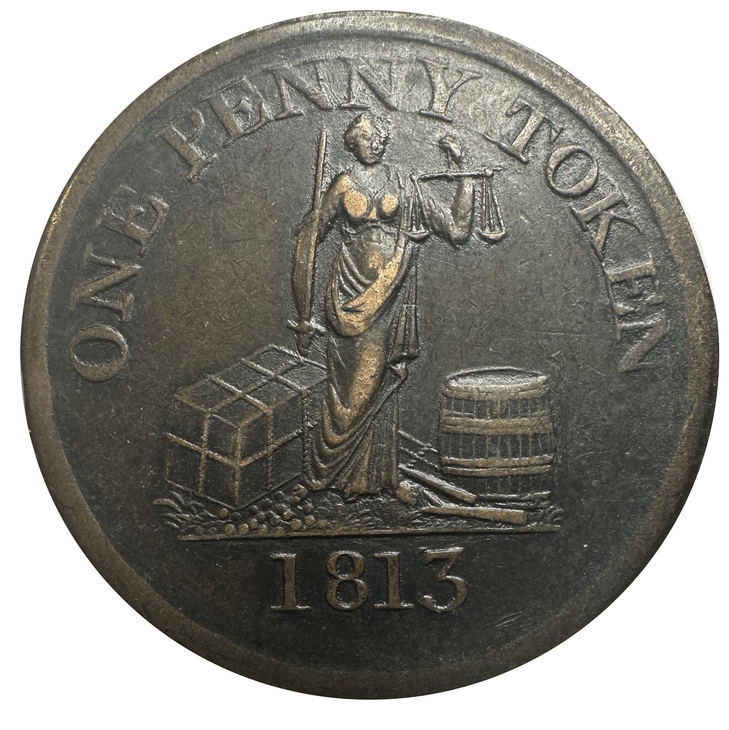 1 Penny Lanarkshire - Glasgow / Phoenix Iron Works reverse