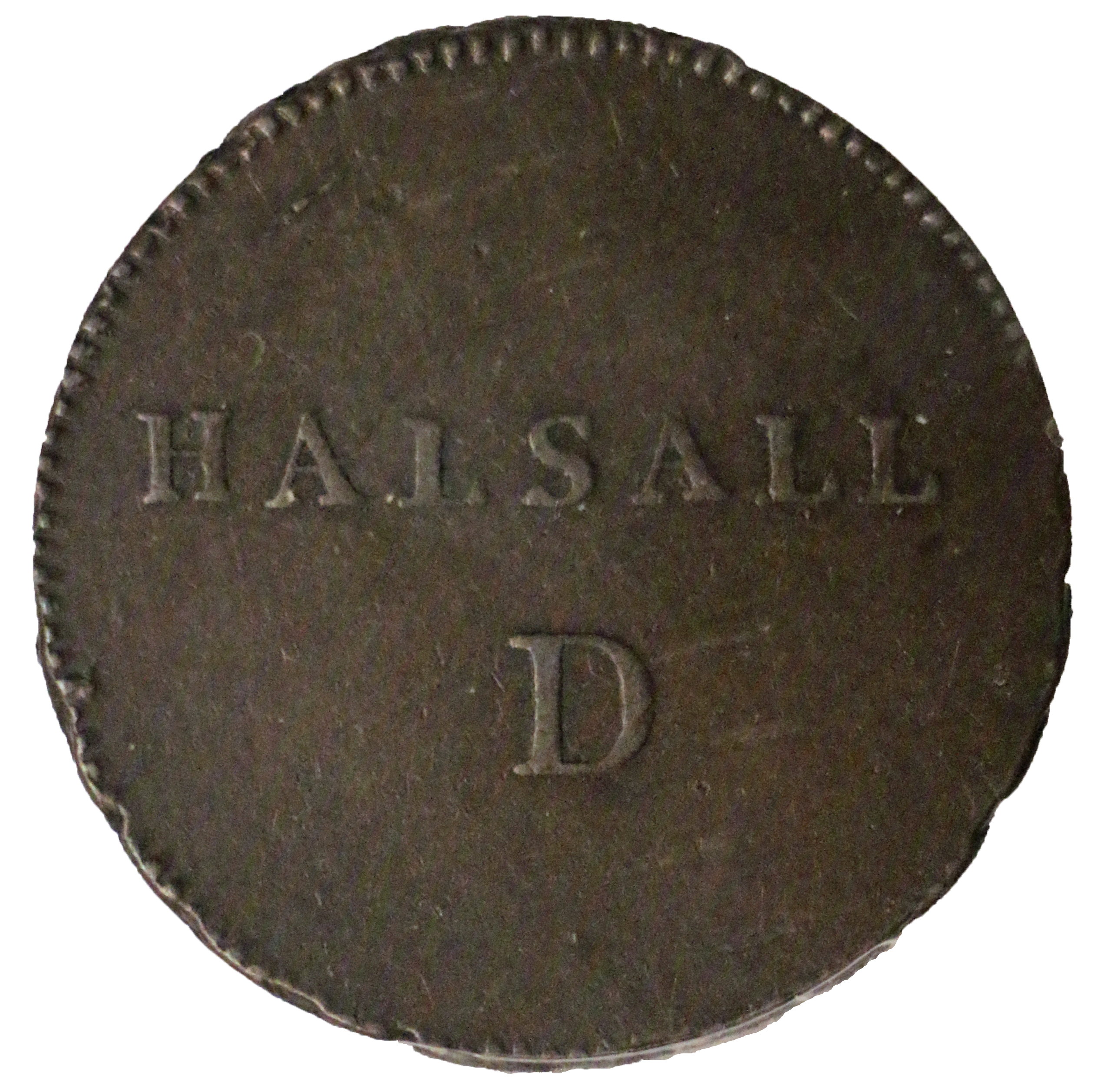 1 Penny Lancashire - Halsall / C. Mordaunt reverse