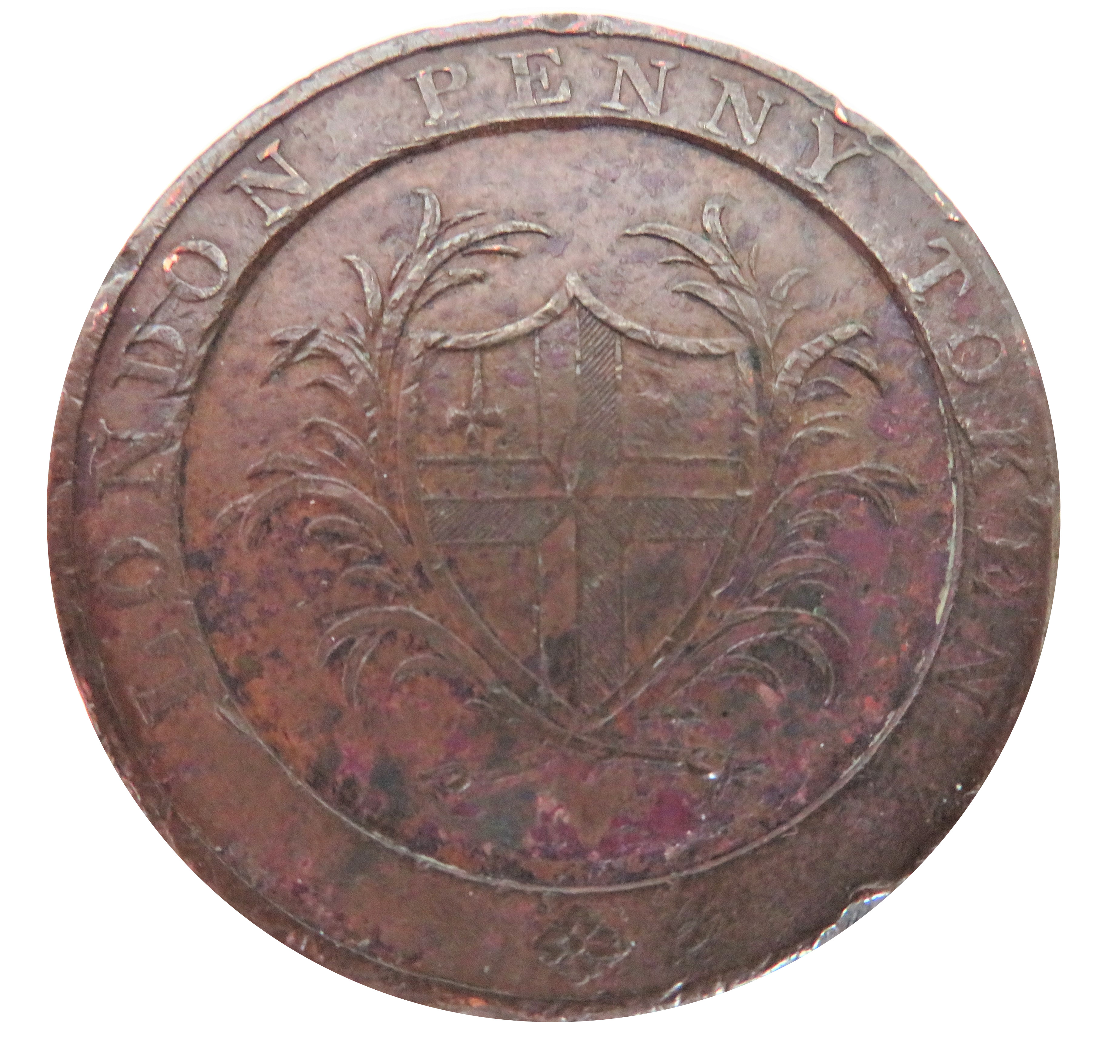 1 Penny Middlesex - London / St. George's Hospital reverse