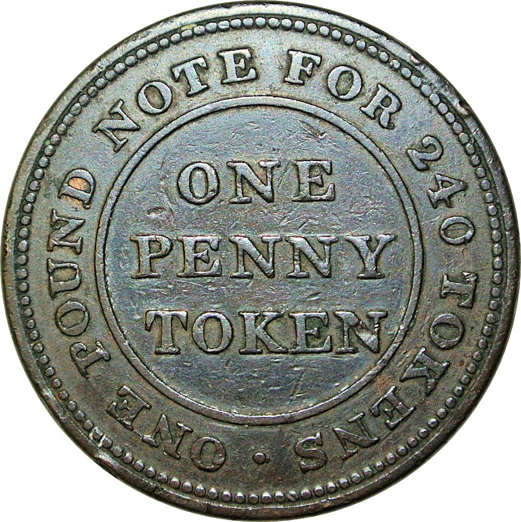 1 Penny Montgomeryshire - Glanclywedog Factory reverse