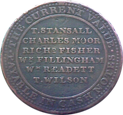 1 Penny Nottinghamshire - Newark Castle reverse