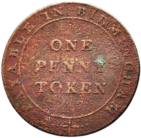 1 Penny Risca Union Copper Company reverse