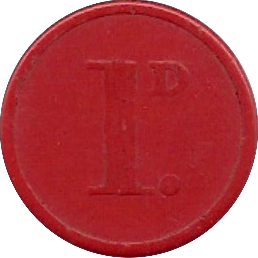 1 Penny - Sheffield Corporation Tramways reverse
