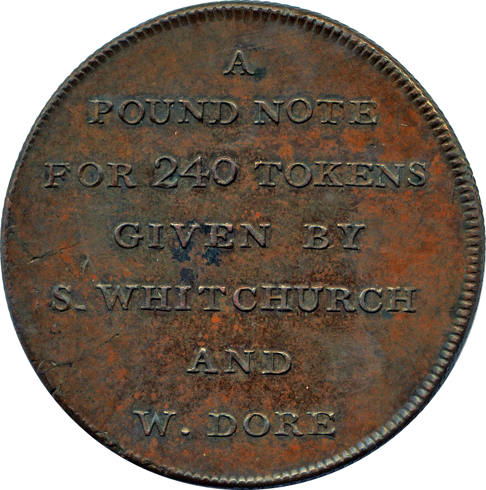 1 Penny Somerset - Bath / Whitchurch and Dore reverse