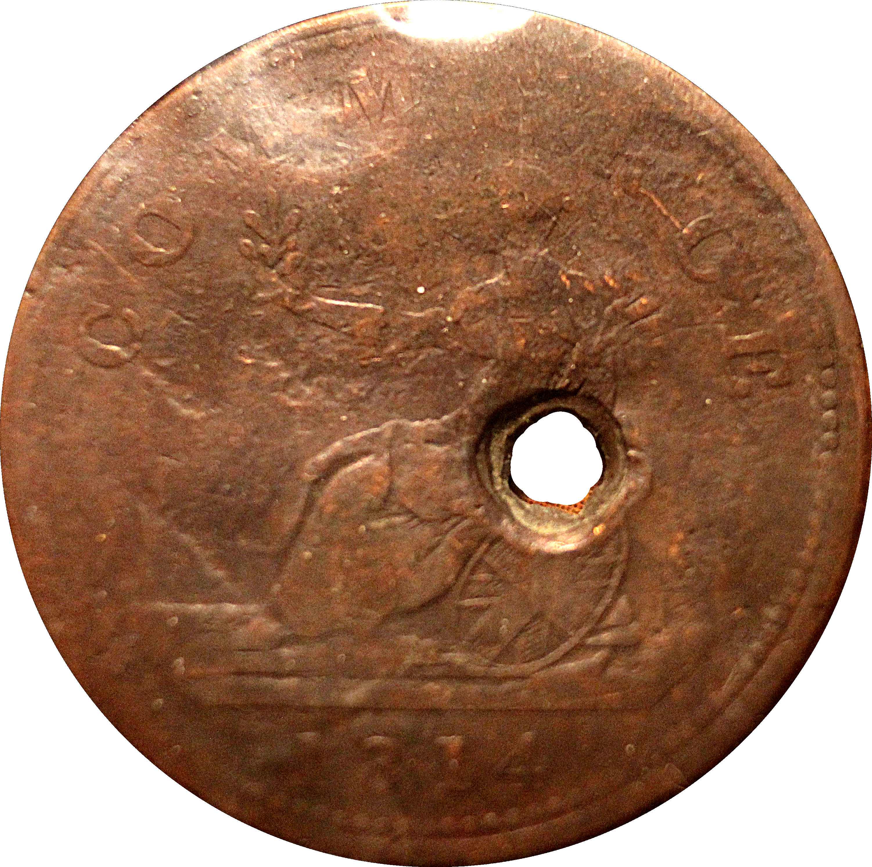 1 Penny Staffordshire reverse