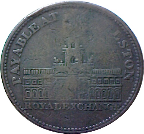 1 Penny Staffordshire - Bilston reverse