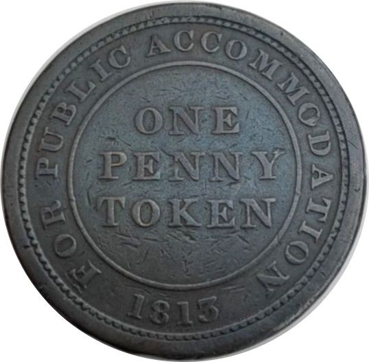 1 Penny Staffordshire - Newcastle-under-Lyme / J.H. Thompson reverse